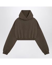 Entire studios - Organic Cotton Military Cropped Sweatshirt - Lyst