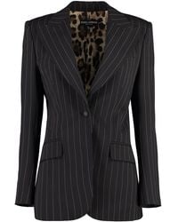 Dolce & Gabbana - Wool Pinstripe Blazer - Lyst