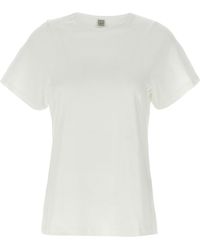 TOTEME - 'Curved Seam' T-Shirt - Lyst