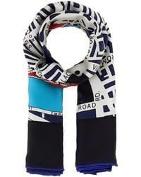 Burberry - Printed Twill Foulard - Lyst