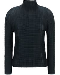 Issey Miyake - 'Wooly Pleats-68' Blouse - Lyst