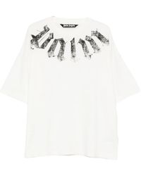 Palm Angels - Big Neck Logo Printed T-Shirt - Lyst