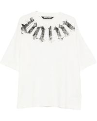 Palm Angels - Big Neck Logo Printed T-Shirt - Lyst