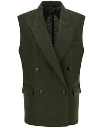 Max Mara - Linen Sleeveless Jacket Clothing - Lyst