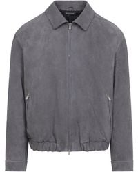 Brunello Cucinelli - Suede Jacket - Lyst