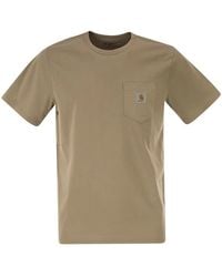 Carhartt - Cotton T-Shirt With Pocket - Lyst