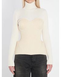 Jean Paul Gaultier - Ribbed Knit Pullover - Lyst