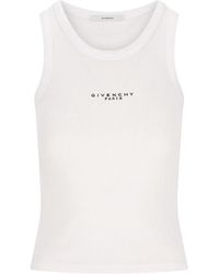 Givenchy - Slim-Fit Cotton Tank Top With Paris Print - Lyst