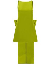 Self-Portrait - Self Portrait Maxi Bow Dress - Lyst