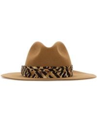 Fendi - Camel Felt Hat - Lyst