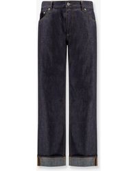 Bottega Veneta - Wide Leg Jeans With Turn Up - Lyst