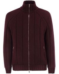 Brunello Cucinelli - Cashmere Knit Down Jacket With Zip - Lyst