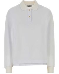 Jil Sander - Polo Ls Emb - Lyst