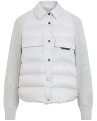 Brunello Cucinelli - Geyser Hybrid Padded Jacket - Lyst