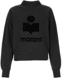 Isabel Marant - Isabel Marant Etoile Slate Cotton Moby Sweatshirt - Lyst
