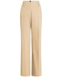 Patou - Large Belt Straight Trousers - Lyst