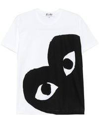 COMME DES GARÇONS PLAY - Cotton T-Shirt - Lyst