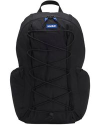 HUGO - Backpack With Logo Patch - Lyst