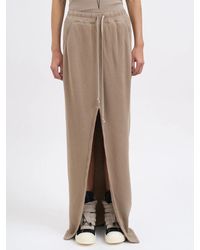 Rick Owens - Fleece Skirt Phleg Pillar Skirt Dirty Pearl - Lyst