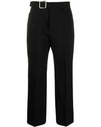 Jil Sander - Fitted Cropped Pant With Flared Hem - Lyst