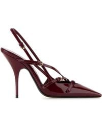 Miu Miu - Tyrian Leather Pumps - Lyst