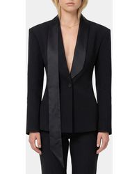 The Attico - Single-Breasted Tuxedo Jacket - Lyst