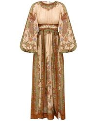 Zimmermann - Indra Long Dress With Waistband - Lyst