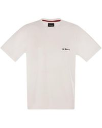 Kiton - Cotton T-Shirt With Logo - Lyst