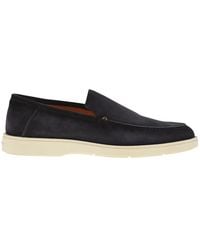 Santoni - Suede Moccasin - Lyst
