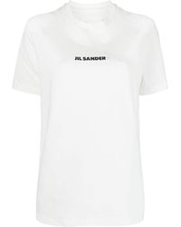 Jil Sander - Cotton Crew Neck T-Shirt - Lyst