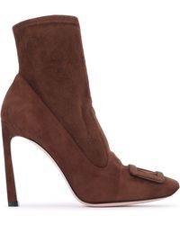 Roger Vivier - Trompette Stitching Bootie 100 - Lyst