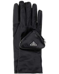 Prada - Leather Gloves - Lyst
