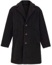 Herno - Mohair Wool Singlebreast Coat - Lyst
