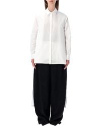 Alaïa - Alaia Asymmetric Cotton Shirt - Lyst