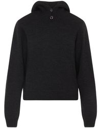 Lemaire - Dark Espresso Knitted Sweater - Lyst