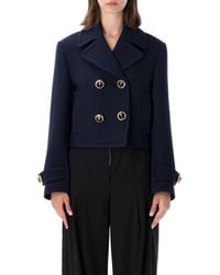 Balenciaga - Short Wool Jacket With Decorative Buttons - Lyst