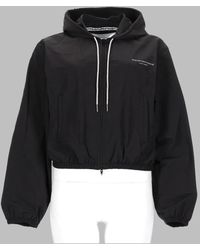 Alexander Wang - Giacca Con Cappuccio E Logo - Lyst