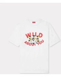 KENZO - Wild Tiger Cotton T-Shirt - Lyst