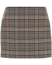 Anine Bing - Embroidered Viscose Blend Mini Skirt - Lyst