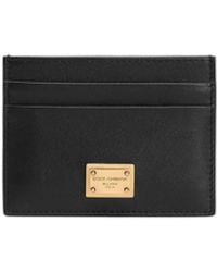 Dolce & Gabbana - Dolce & Gabbana Plongé Calf Leather Card Holder - Lyst