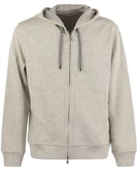 Brunello Cucinelli - Cotton, Cashmere And Silk Fleece Zipped Topwear - Lyst