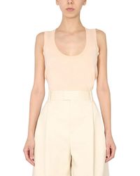 Bottega Veneta - Sleeveless Round Neck Light Sweater For - Lyst