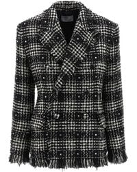 GIUSEPPE DI MORABITO - Tweed And Rhinestone Blazer - Lyst
