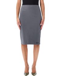 Miu Miu - Stretch Poplin Skirt - Lyst