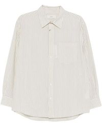 DUNST - Striped Cotton Shirt - Lyst