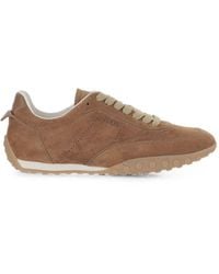 Tod's - Suede Leather Sneakers - Lyst