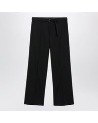Dries Van Noten - Wool Trousers With Belt - Lyst
