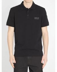 Moncler - Cotton Pique Polo Shirt With Logo - Lyst