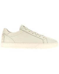 Tod's - Chalk Leather Sneakers - Lyst