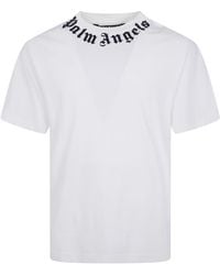 Palm Angels - "Neck Logo" Regular Tee - Lyst